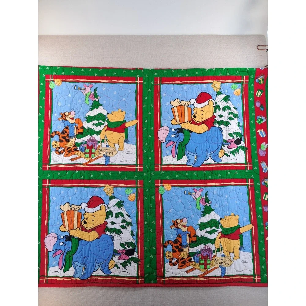 Handmade Winnie the Pooh Quilt 42.5x66